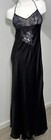 Oh Que Luna Victoria   s Secret Black 100  Silk Gown L Nwt Maxi Long Nightgown