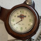 Harley-davidson Since 1903 Pocket Watch W  Brown Leather Case   Chain