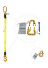 1 x3  Nylon Bridle Sling 2 Ply With Sling Hook Single Leg