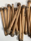 Wood Bobbins Spools Wooden Industrial Style Spindles 8 75  Wooden Quills Lot-30 