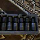 Snap On 3 8  Drive Metric Impact 6-point 7 Piece Swivel Socket Set