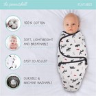 The Peanutshell Baby Swaddle Blankets Set Of 3 - Baby Boy Sleep Sack For Newborn