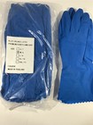 Latex Gloves Blue Unlined Reusable Honeycomb Grip Dishwasher Home Work-12 Pairs