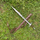 Custom   Handmade Carbon Steel Medieval Warrior Full Tang Sword
