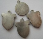 Vintage 800 Silver Enamel Tiny Austrian Bracelet Charm Lot