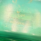 Rockford Iowa Ia Antique Green Depression Glass Souvenir Trinket Dish Ashtray