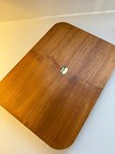 Dolphin Teak Wood Serving Tray Handles Brass Corners Vintage Mcm 16x12 Thailand