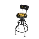 Northern Tool   Equipment Adjustable Swivel Shop Stool With Backrest 