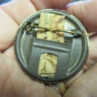 1931 Michigan Non-resident Fishing Pinback Celluloid Badge W  Paper License Wow 