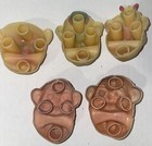 Lot X5 Vintage Rubber Ugly Flexiface Monsters Monkey Man Ukrd Hong Kong China