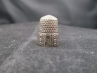 Vintage Antique Sterling Silver 10 Panel Thimble