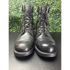 Vintage Cove Shoe Company Black Leather Military combat Boots Men s Size 12 D