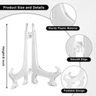 6 Inches Mini Easel Stand  12 Pack Clear Plastic Small Acrylic Stand Plate Stand