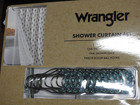 Wrangler Shower Curtain Set 72 X 72 Cacti Green Shower Curtain  Set  New