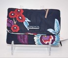 Vera Bradley Rfid Riley Compact Wallet In Performance Twill  mayfair In Blooms 