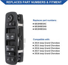 Master Power Window Switch For 2014-2018 Grand Cherokee