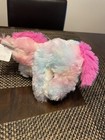 Goffa Pink Plush Unicorn Heart Collar Stuffed Animal Toy 8  Vguc New Nwt Rainbow