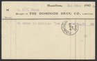 1904  p24 1c Edward Vii Psc Dominion Drug  baby s Own  Food Advert Hamilton