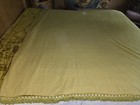 Vtg  Jc Penney Fashion Manor Fringed Bedspread Boho Hippie Crushed Velvet Twin