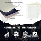 Peslief Tattoo Transfer Paper - 10 Sheets Thermal Stencil Paper For Tattooing A4