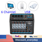 6 Channel Audio Mixer Bluetooth Mixing Console Studio Sound Mixer Bluetooth Usb