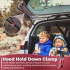 2 Pcs Car Hood Prop Struts Clamp  Hood Strut Clamp  Car Lift Support 2 Pcs Red