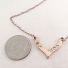 Vtg Cto Baby Bell System Employee Service Award Necklace 10k Gold Filled Sbc Dbl