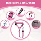 Pet Dog Cat Seat Belts  Car Headrest Restraint Adjustable Safety Leads Vehicle S