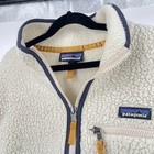 Patagonia Women s Fleece Half Zip Retro Marsupial Sweater S Gorpcore Hiking Tan