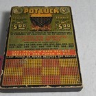 Vintage Pot Luck 5   Casino Trade Stimulator Punchboard Punch Board Game