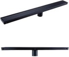 Brushed Black Bathroom Accessories Floor Drain Linear