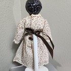 Vintage 12 In China Doll Porcelain Head Hands Feet Dress Soft Body