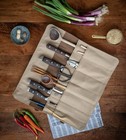 Knife Roll Bag Made Of Real Buffalo Leather   14-slot Leather Knife Case For    