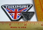 Triumph Pin- Patch Vintage Collectible Old British Motorcycle Biker Memorabilia