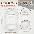 Glass Candle Holders Glass Taper Candle Stand Transparent