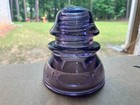 Deep Royal Purple Cd 154 Antique Whitall Tatum No  1 Telephone Insulator From Rr