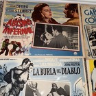 Vintage Mexican Lobby Card Lot  6      Humphrey Bogart  Bacall  Lollobrigida 
