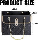 4 Pcs Flower Paper Gift Bag Bouquet Storage Bucket  Florist Flower Hand Bag With