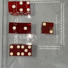  dice  Set Of 7 Misc  Used Red Casino Dice See Photos   Description Mix  dice 