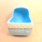 Vintage Napco Ceramic Baby Cradle Planter Reproduction 2003