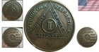 Elegant 2  Antique Bronze Aa Medallion - Sobriety Chip With Serenity Prayer