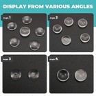 50pcs lot 12mm Round Flat Back Clear Glass Cabochon High Quality G8m73989