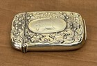 Antique Victorian Silveroin Match Safe Vesta Case