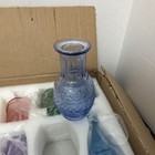 Set Of 10 Multicolor Glass Bud Vases  Bottle Shape  6in  Decorative