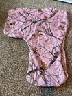 Pink Camo Western Saddle Bag And Bridle Bag Set True Timber Snowfall