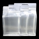 4 7-mil Heavy Duty Clear Pet Plastic Stand Up Zipper Pouch With Carrying Handle