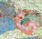 1900 Meyer Geological Map Germany Switzerland Alps Hungary Austria Mountains