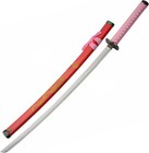 Japanese Katana Samurai Sword Set 3pc Carbon Steel Blade Pink Gold Dragon  stand