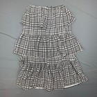 Harajuku Mini Target Girls Xl 14 16 Skirt Black White Tiered Cotton Ruffle