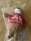 Avon 2015 Holiday Plush Teddy Bear 18   With Knit Sweater 